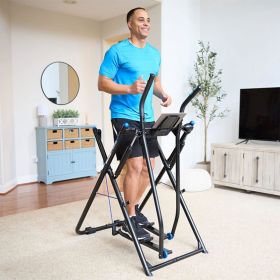 Tony Little Total Body Fitness Workout Exercise Elliptical Glider Supports 250-300lbs with Low-Impact Design for Home Gym (Color: Sprinter)